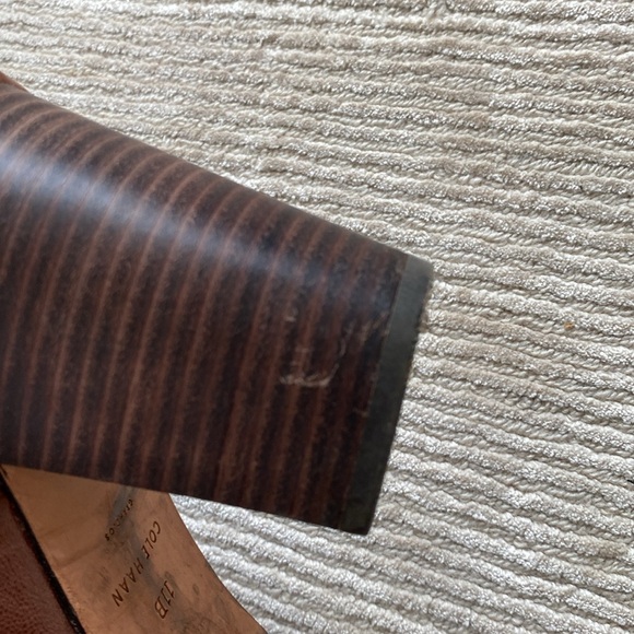 Cole Haan Cassidy Ankle Heeled Boots Leather Brown Buckle Size 11 - Picture 15 of 16